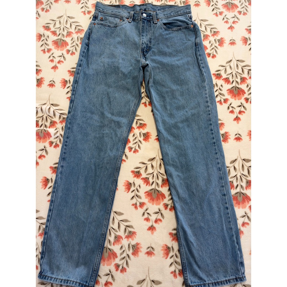 Levis 550 Relaxed Fit Jeans Mens 34x34 Medium Wash Blue Denim Pants 550-0216